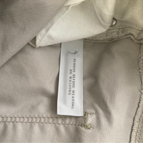 Ann Taylor denim pants Moderm boot Size 8 beige - Picture 11 of 16